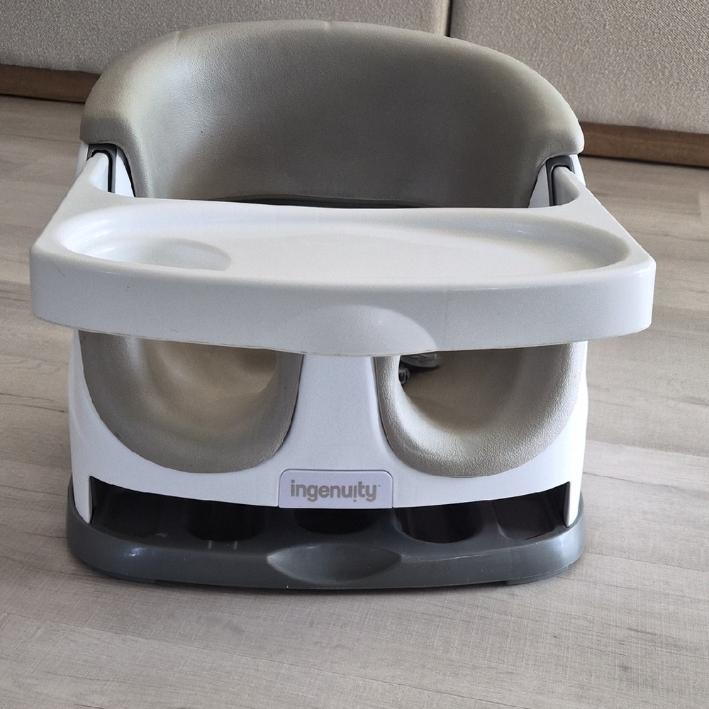 Ingenuity Baby Booster Seat - Gray and White